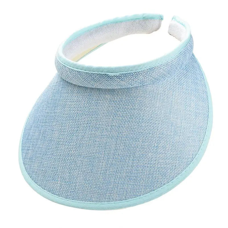 Summer Sun Hat Portable Wide Brim Beach Hats Outdoor Traveling Foldable Visor Hat Multi-function Straw Cap Suncap For Women