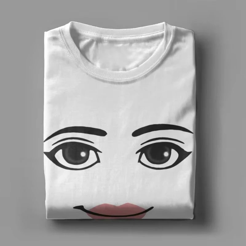 T Shirt for Woman Graphic Print  Woman Face Game Meme Graphic T Shirts Women Fashion Short Sleeve T-shirts Unisex Tops Lady