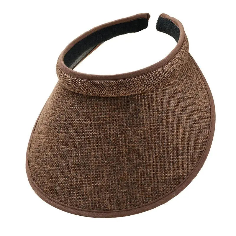 Summer Sun Hat Portable Wide Brim Beach Hats Outdoor Traveling Foldable Visor Hat Multi-function Straw Cap Suncap For Women
